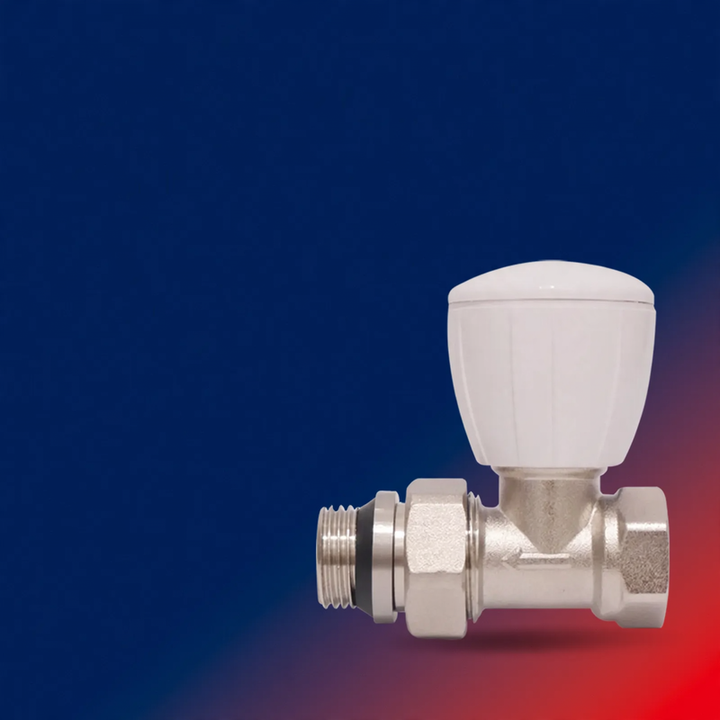 Thermostatic valve for radiators, brass