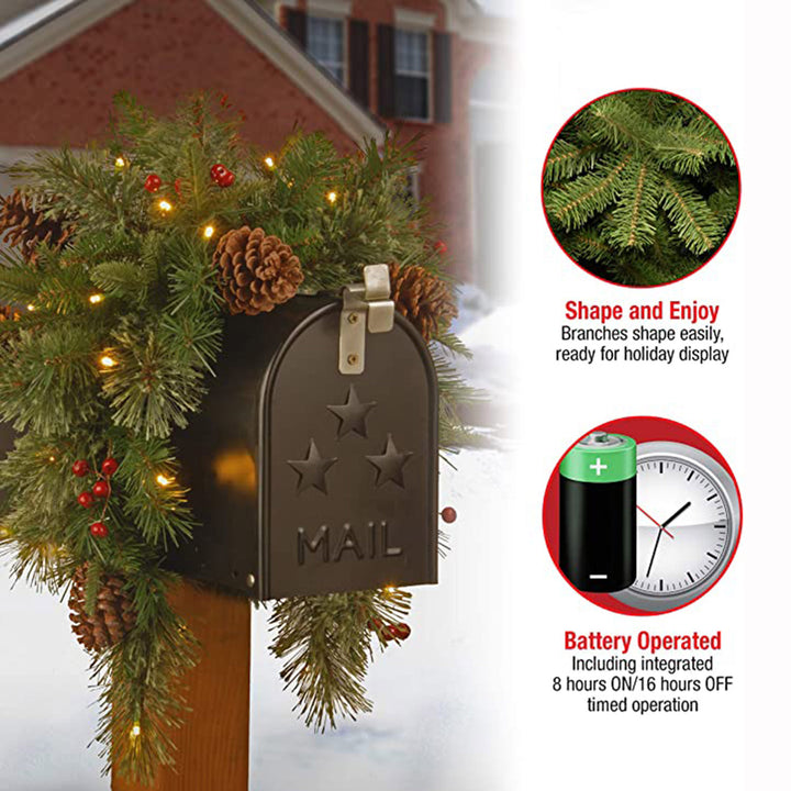 Christmas Mailbox Wreath, 90 cm