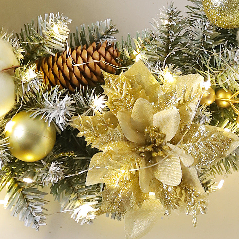 Christmas wreath with lighting