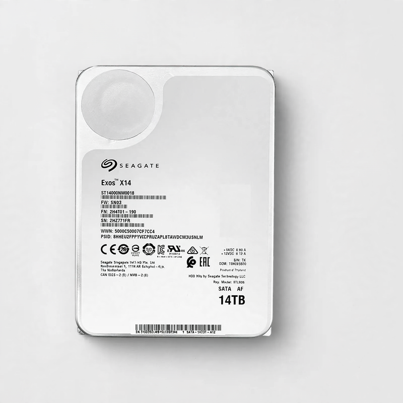 Enterprise Hard Drive 3.5", Model Exos X16