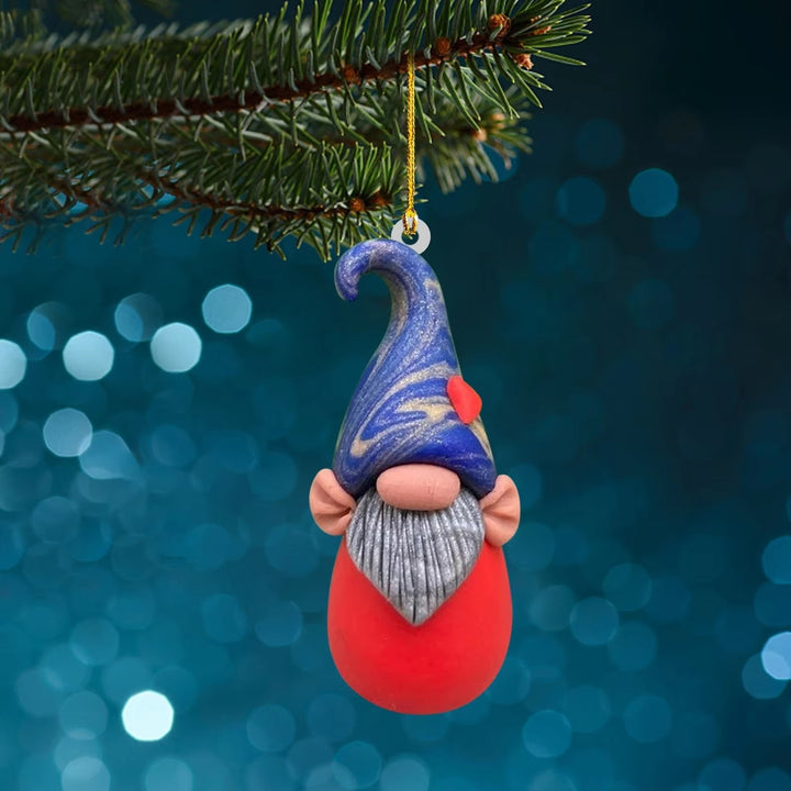 Christmas Gnome Pendant made of Acrylic
