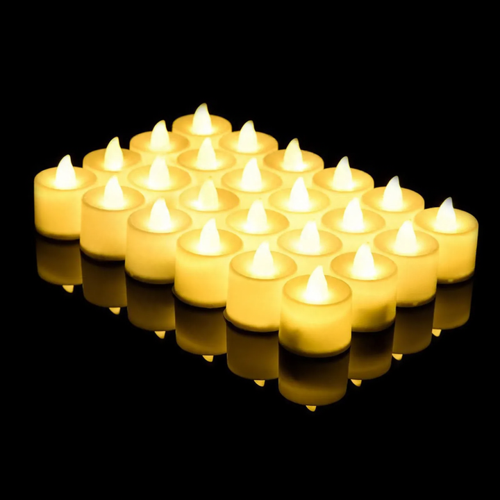 LED electronic candle, cylindrical, various colors