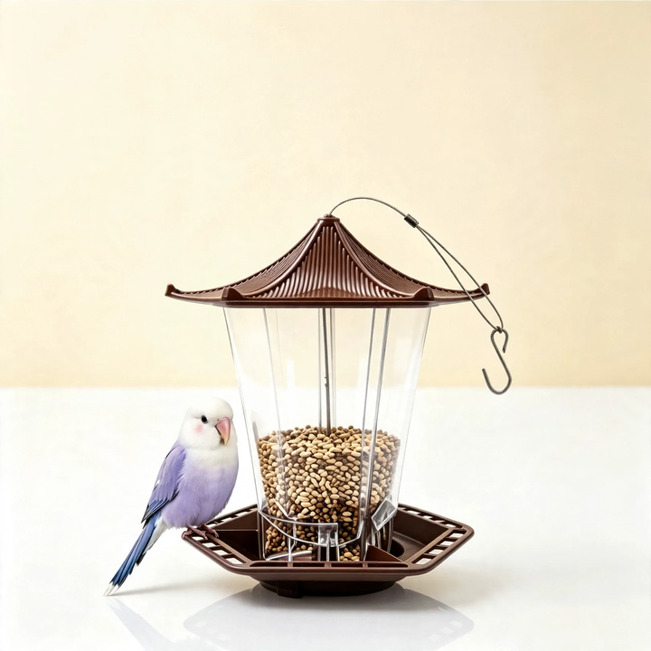 Bird feeder station for balcony and garden