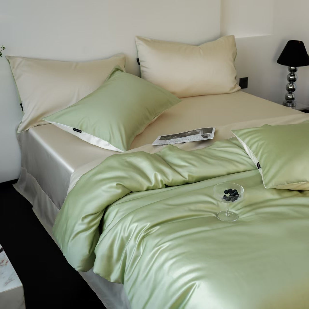 Cooling Tencel Cotton Bedding Set, solid color