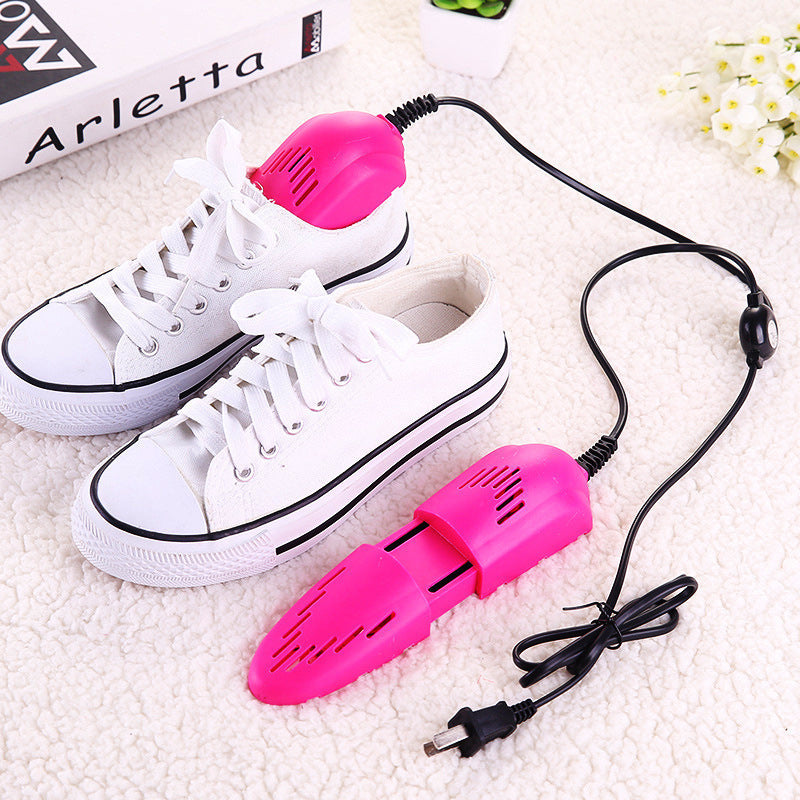 Telescopic shoe dryer with heating function