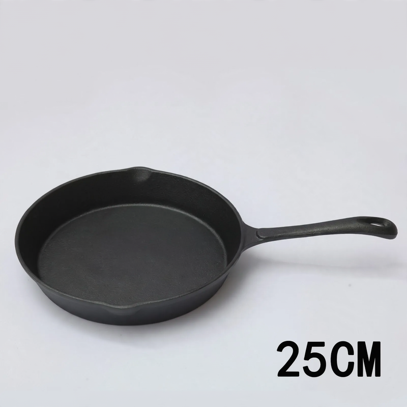 Cast iron pan, flat bottom