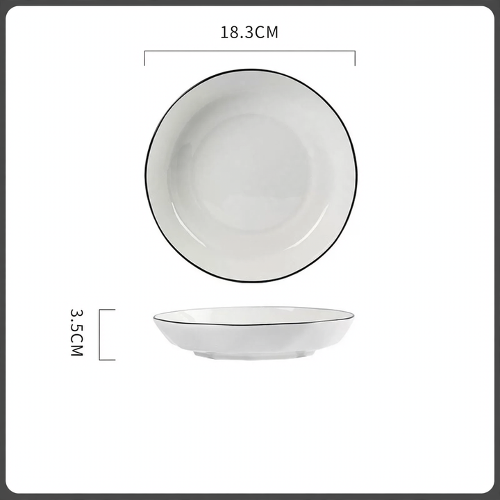 Ceramic dining set, Japanese style, various sizes