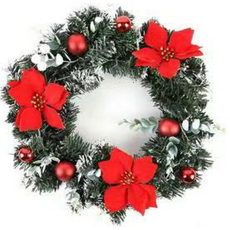Illuminated Christmas wreath, 40 cm