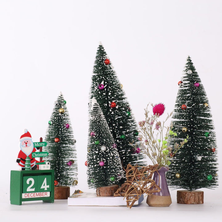 Mini Christmas tree with snow effect