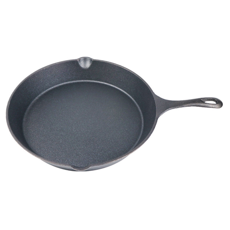 Cast iron pan, flat bottom