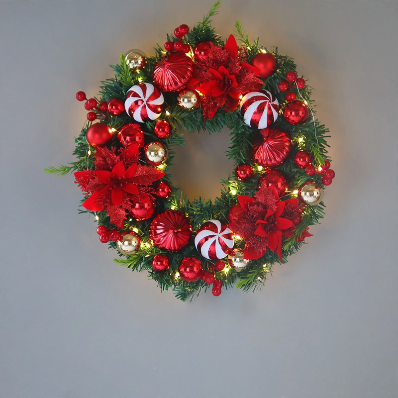 Christmas wreath with pine cones, various sizes
