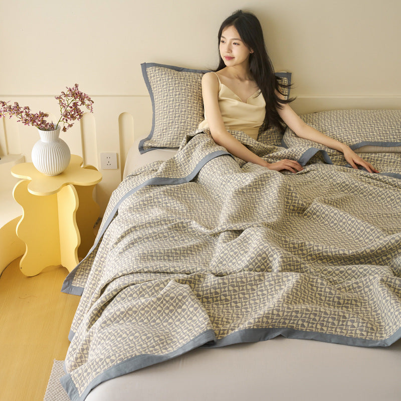 Nordic Style Cotton Gauze Blanket