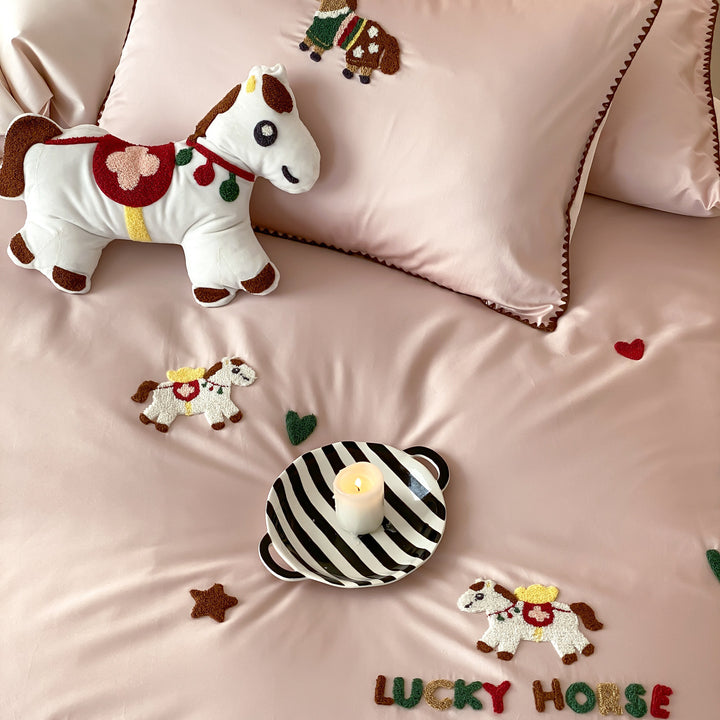 Cotton bedding set, 4-piece, 100 long staple