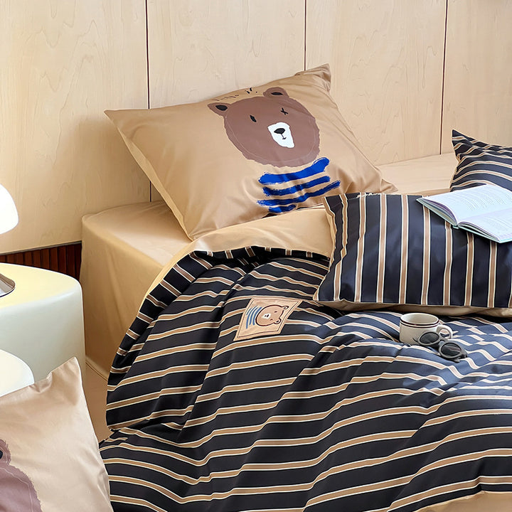 Bedding set made of long-staple cotton, cartoon design