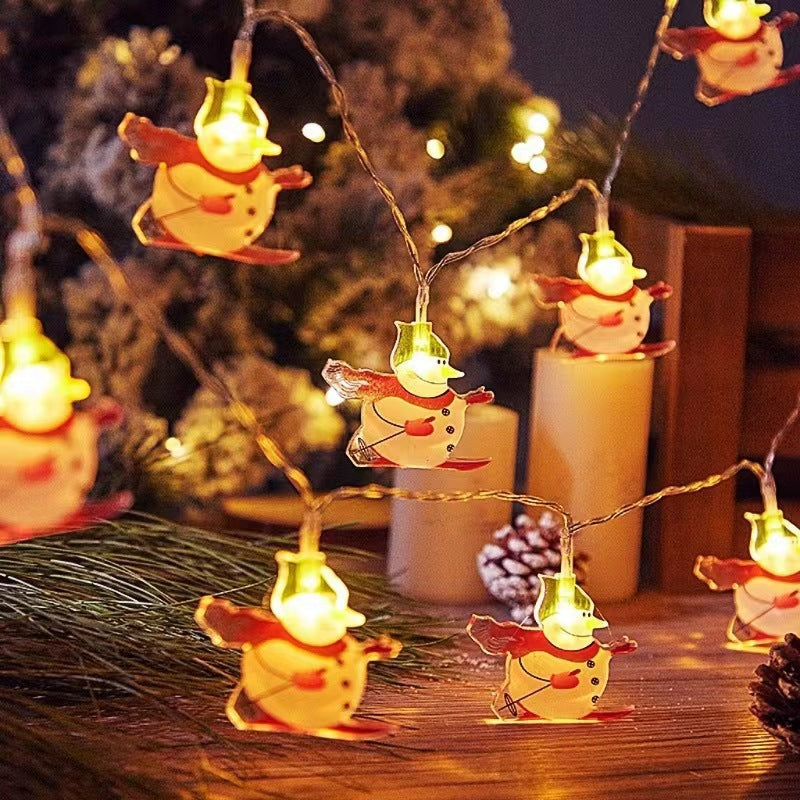LED Christmas string lights with various motifs