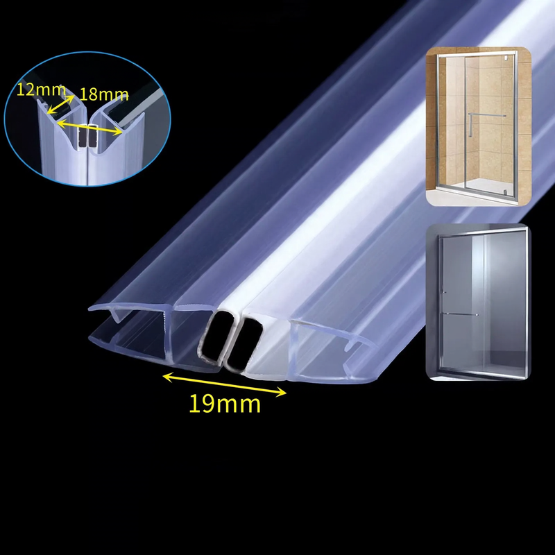 Magnetic seal strip for glass doors
