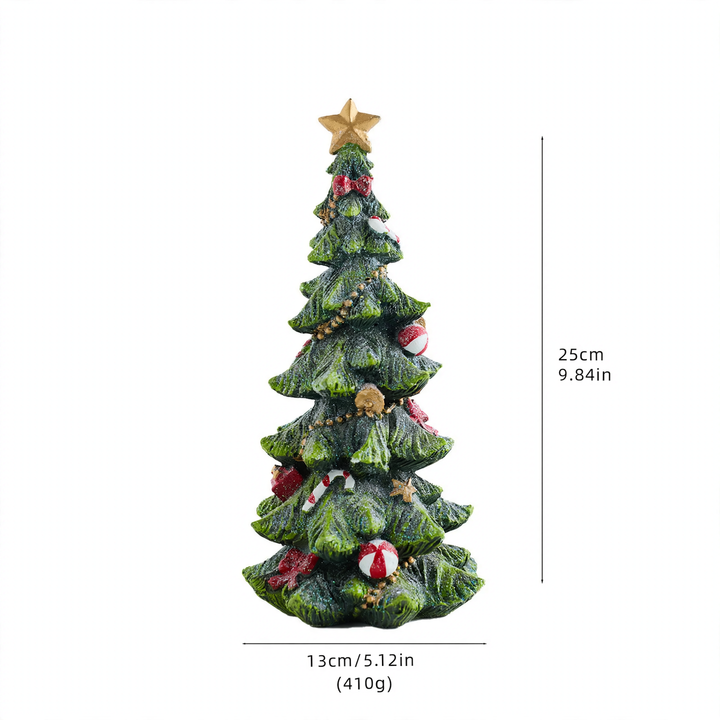 Decorative Christmas tree music box made of resin