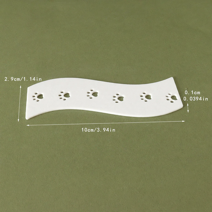 Miniature Christmas Footprint Mat for Dollhouses