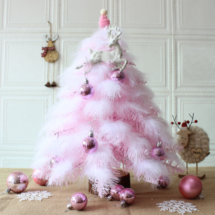 Mini Christmas tree with decoration, 45/60 cm, PVC