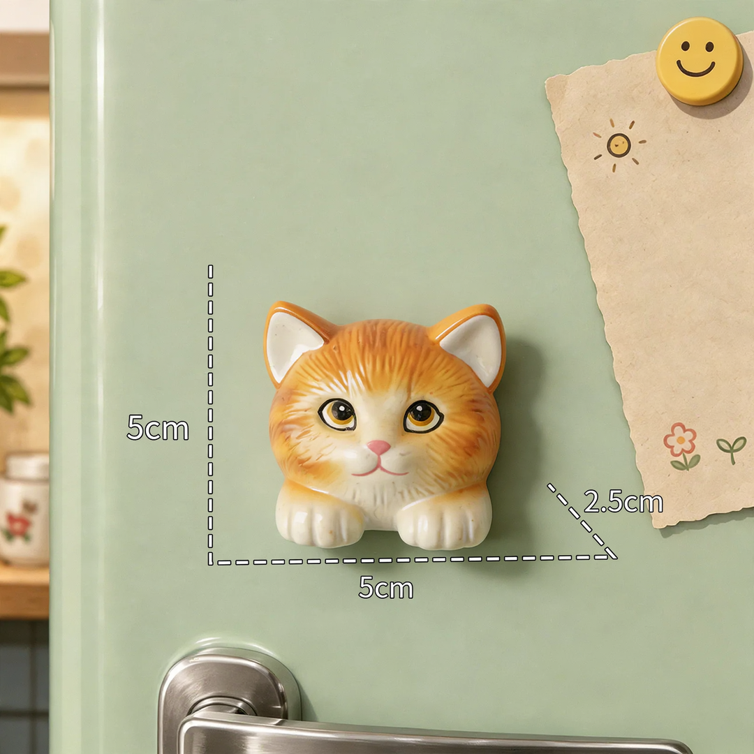 3D-tier magnets made of resin, cute designs