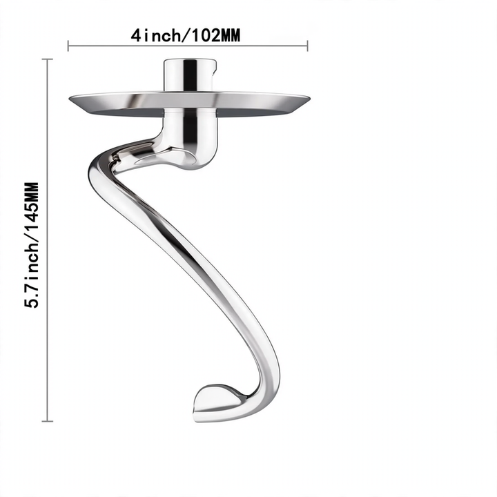 Mixing tool set for food processor, stainless steel