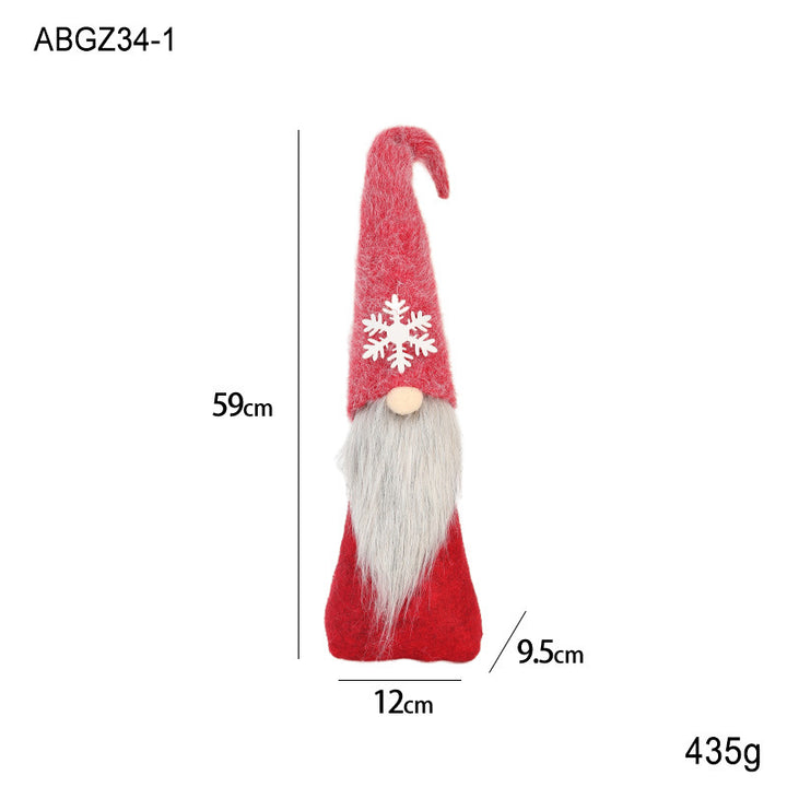 Christmas gnome, fabric hanging figure