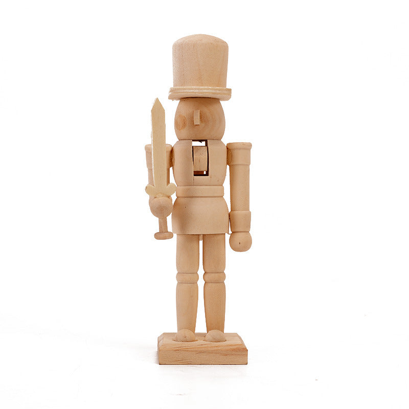 Nutcracker figure made of wood, 20 cm, for self-design