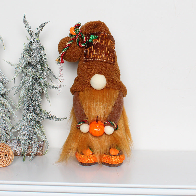 Decorative gnome figure for autumn and Christmas