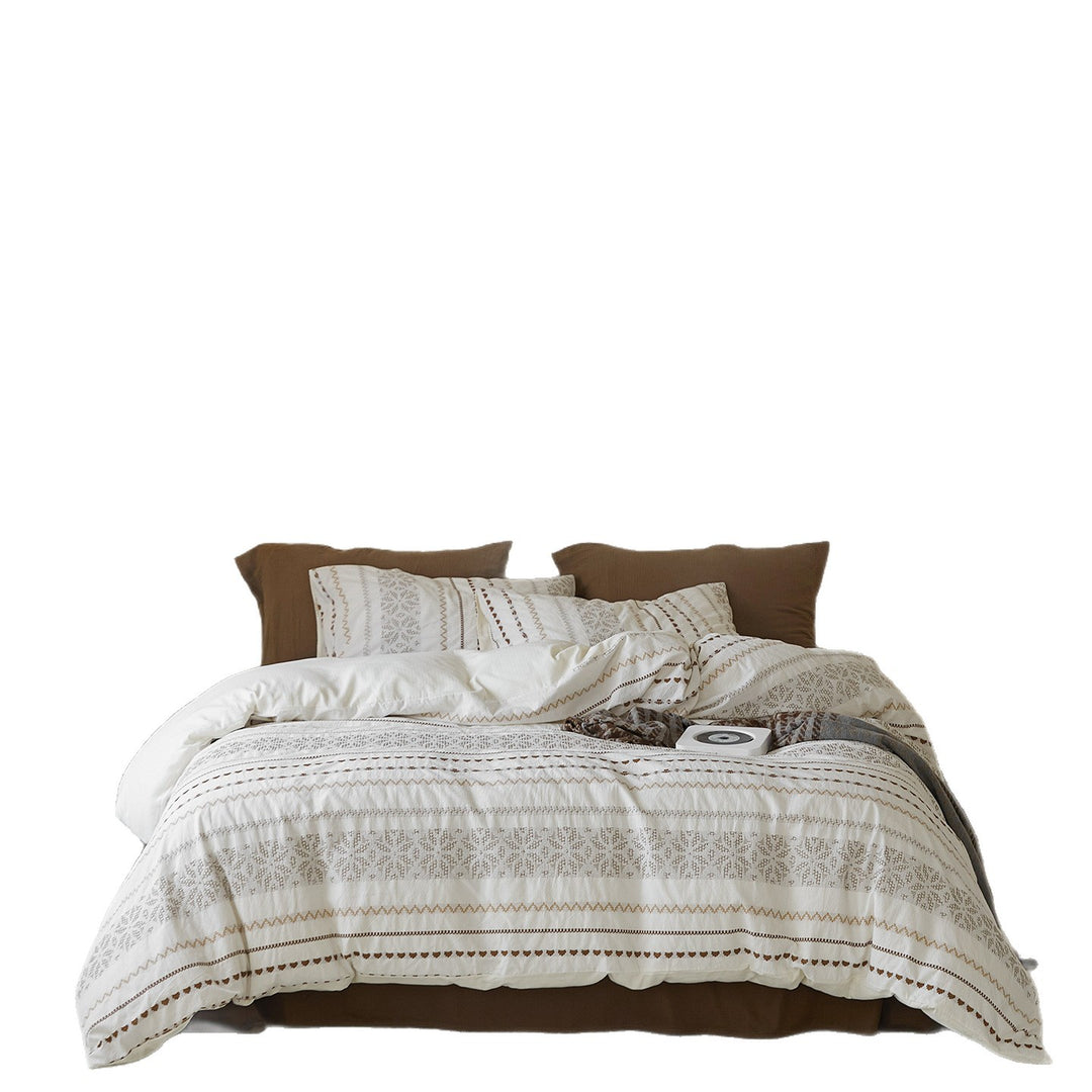 Cotton bedding set, 4-piece, year-round quality