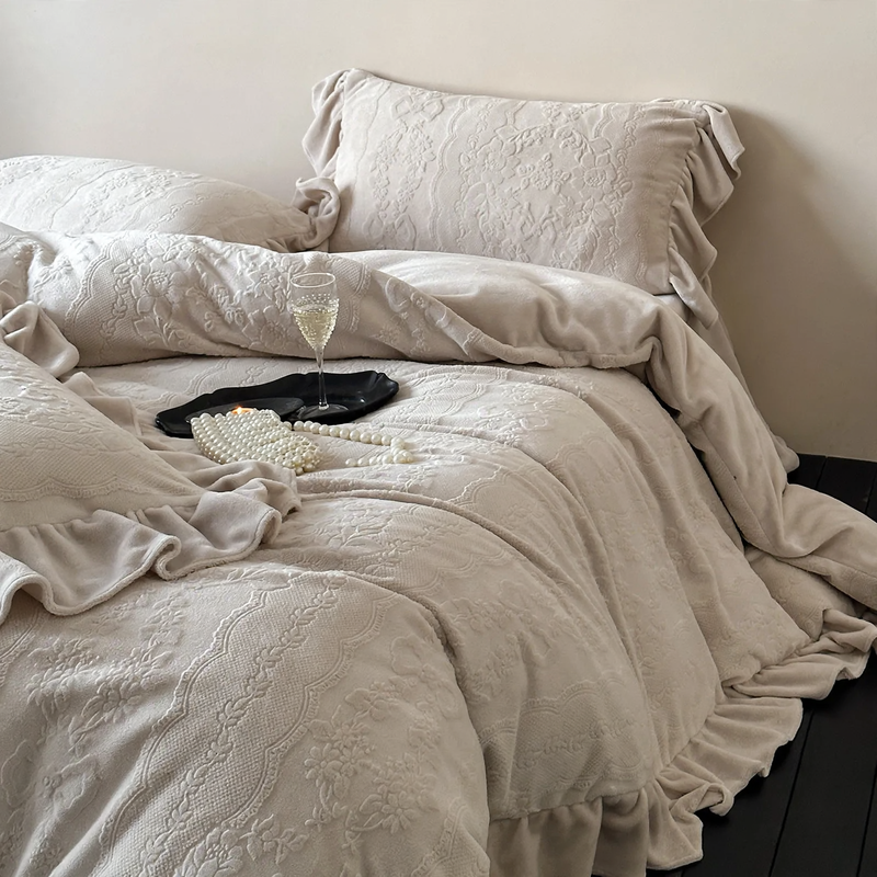 Milk fiber bedding set, 4-piece, winter quality