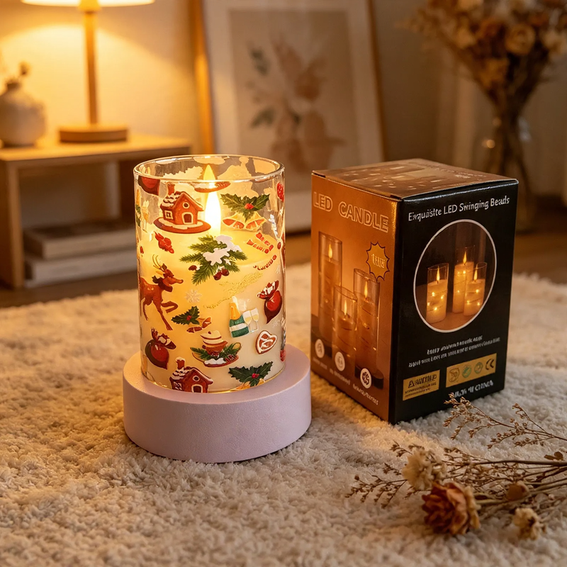 LED Christmas candles with remote control