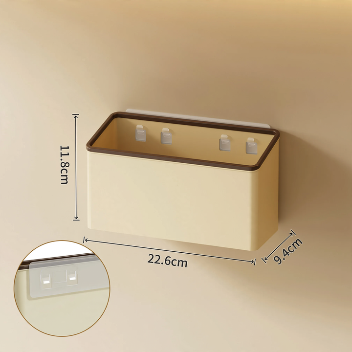 Magnetic kitchen storage box for the refrigerator door
