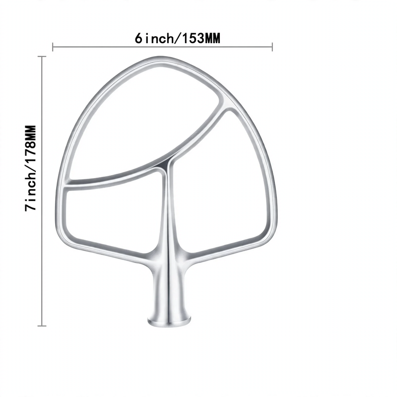Mixing tool set for food processor, stainless steel