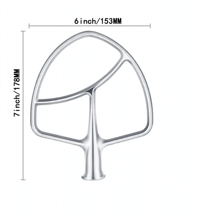 Mixing tool set for food processor, stainless steel