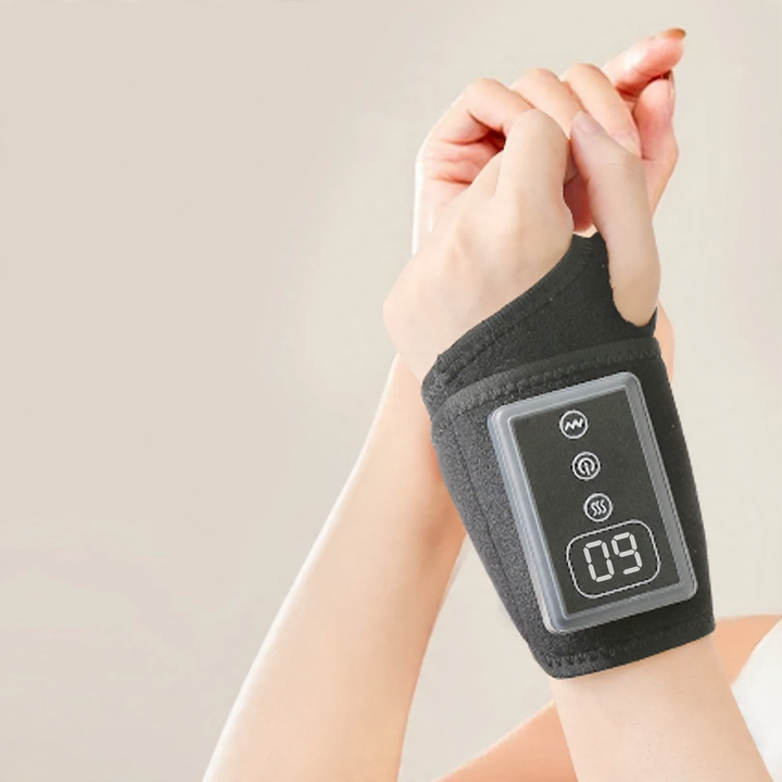 Wrist warm massage device with timer