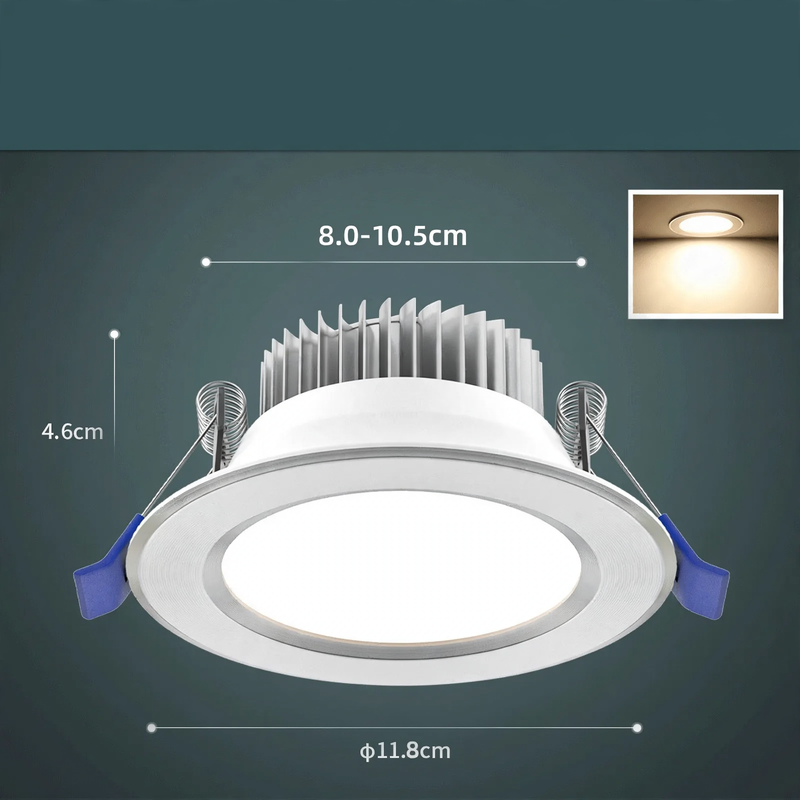 LED recessed light made of aluminum