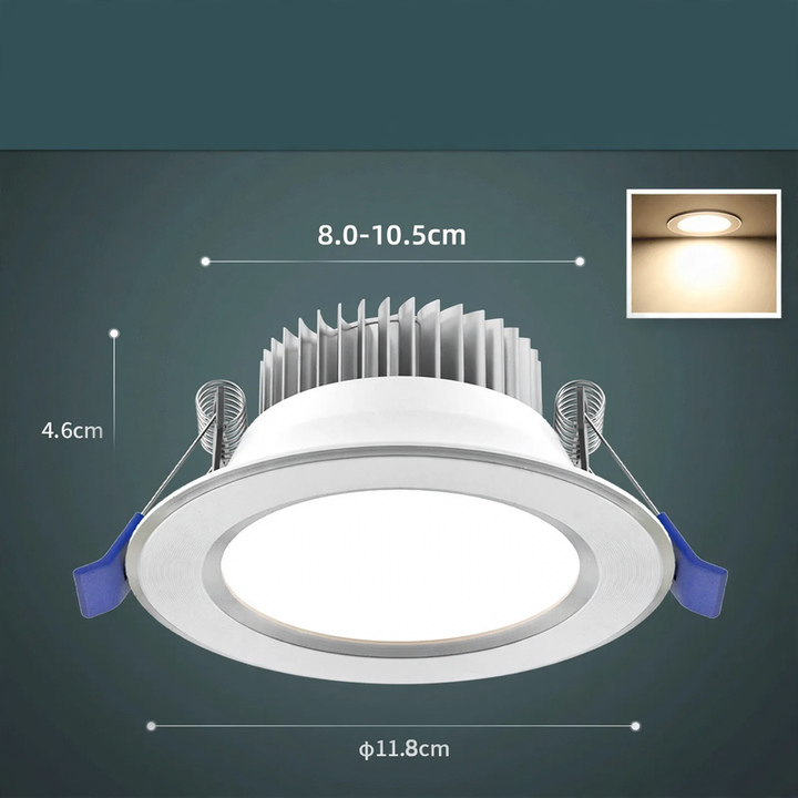 LED recessed light made of aluminum