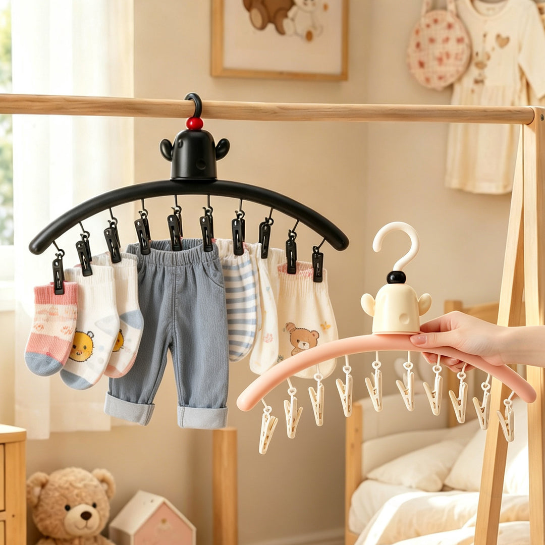 Clothes drying rack cactus design, multiple clips