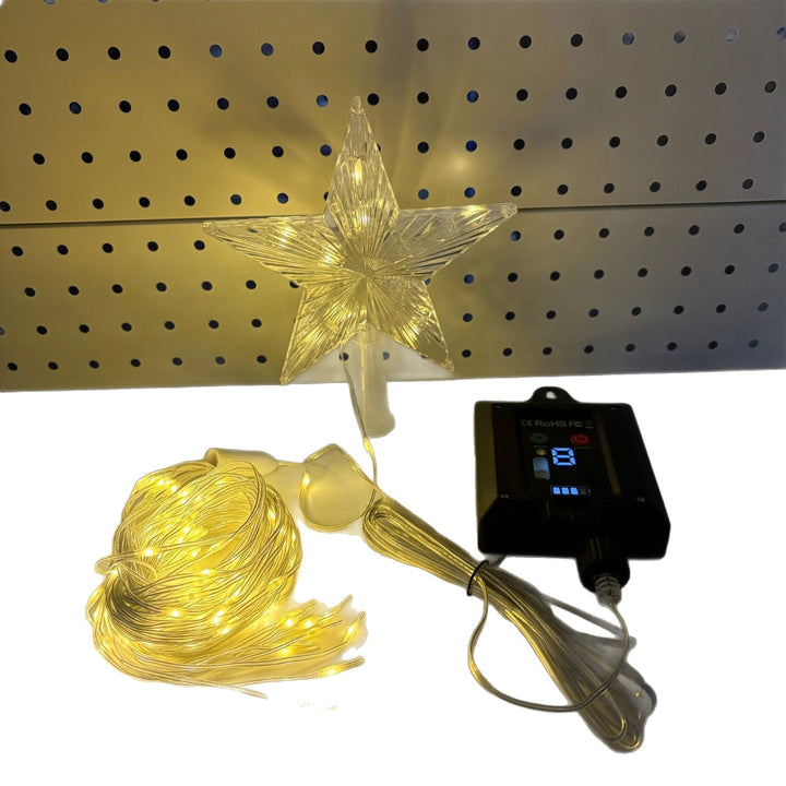 LED Christmas Tree Star Topper with Remote Control