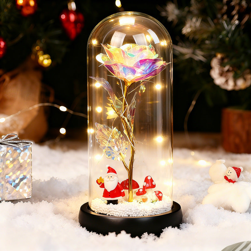 Decorative music box with Christmas tree and LED light
