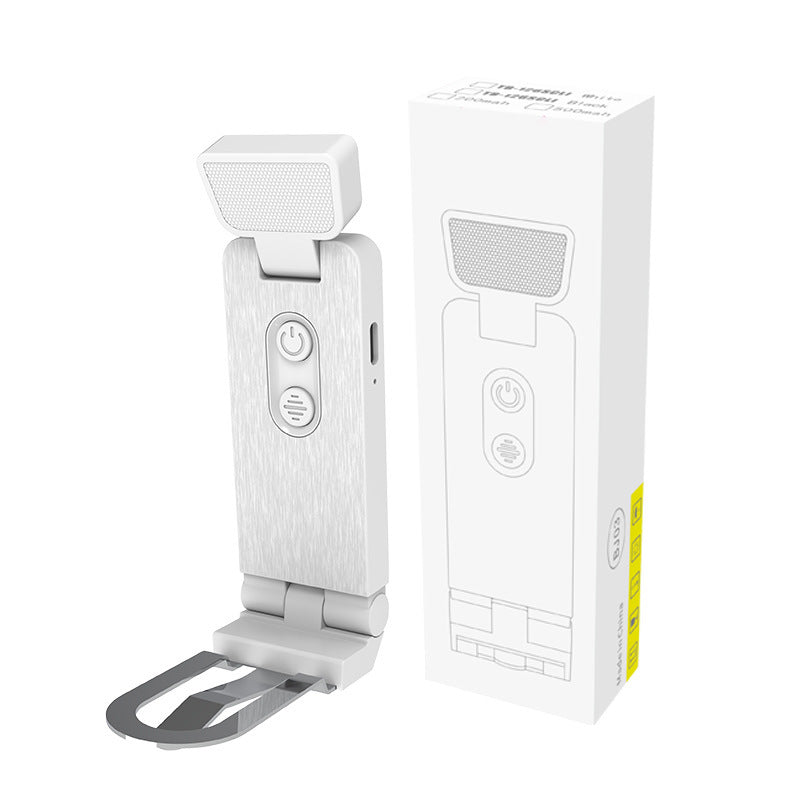 Foldable LED clamp light with timer reminder
