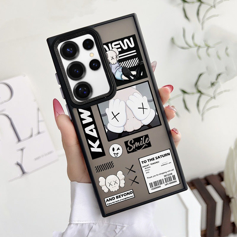 Silicone phone case with protective function