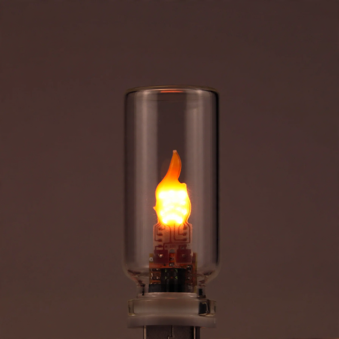 LED flame light with USB connection