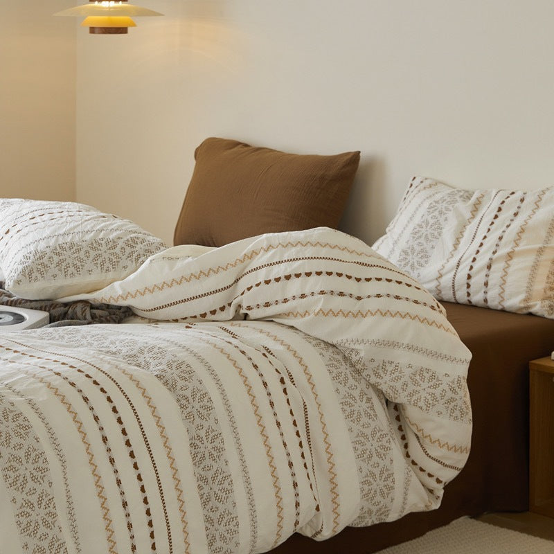 Cotton bedding set, A-class, dyeing technique, 4-piece