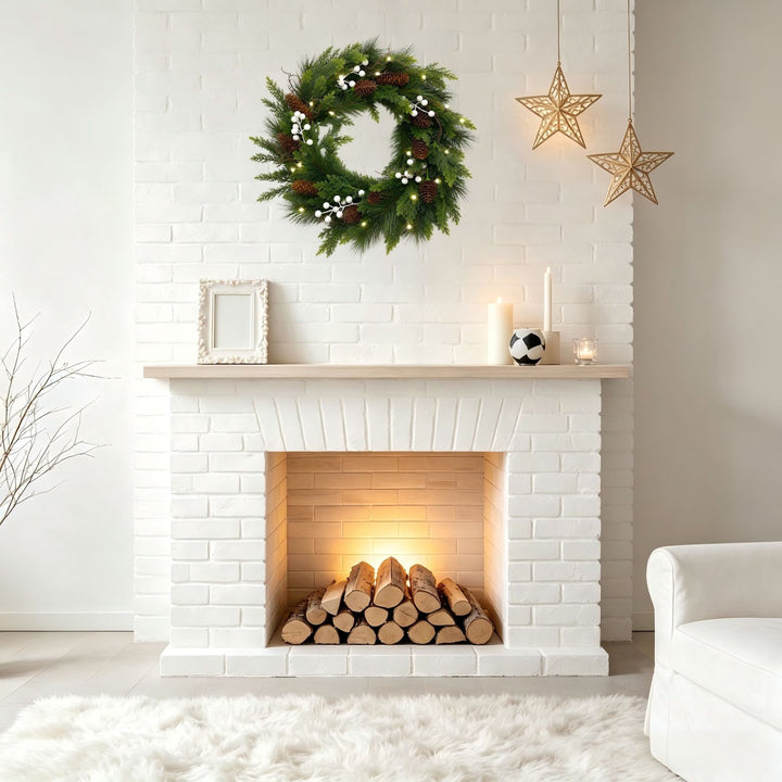 Christmas wreath made of PVC pine needles, 50 cm or 60 cm