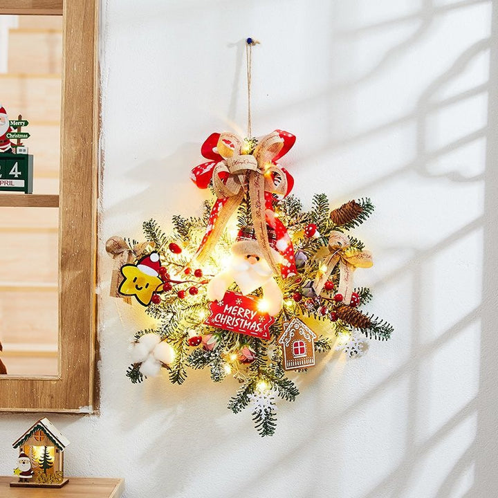Christmas wreath with natural elements, European style