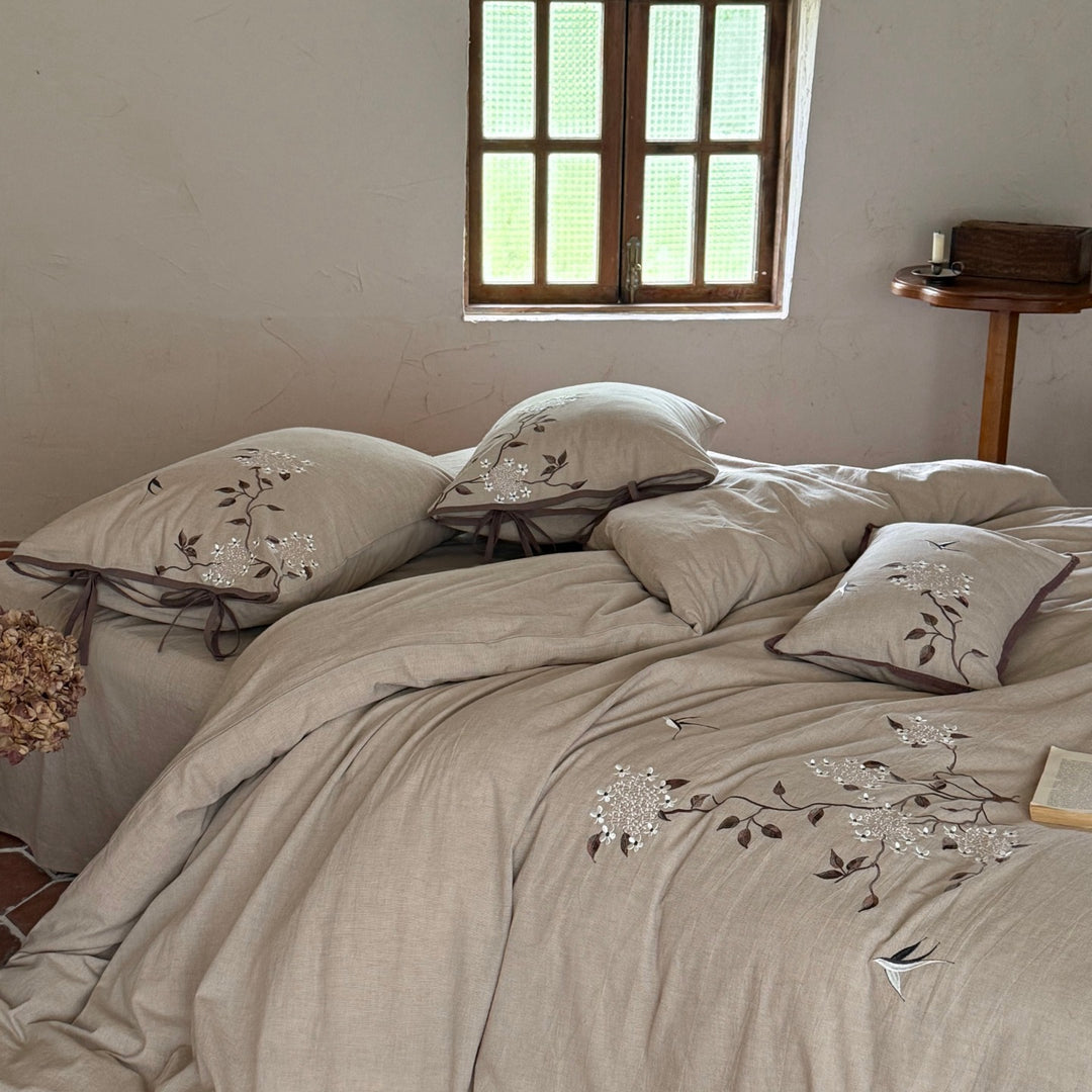 High-quality bedding set made of cotton-linen blend