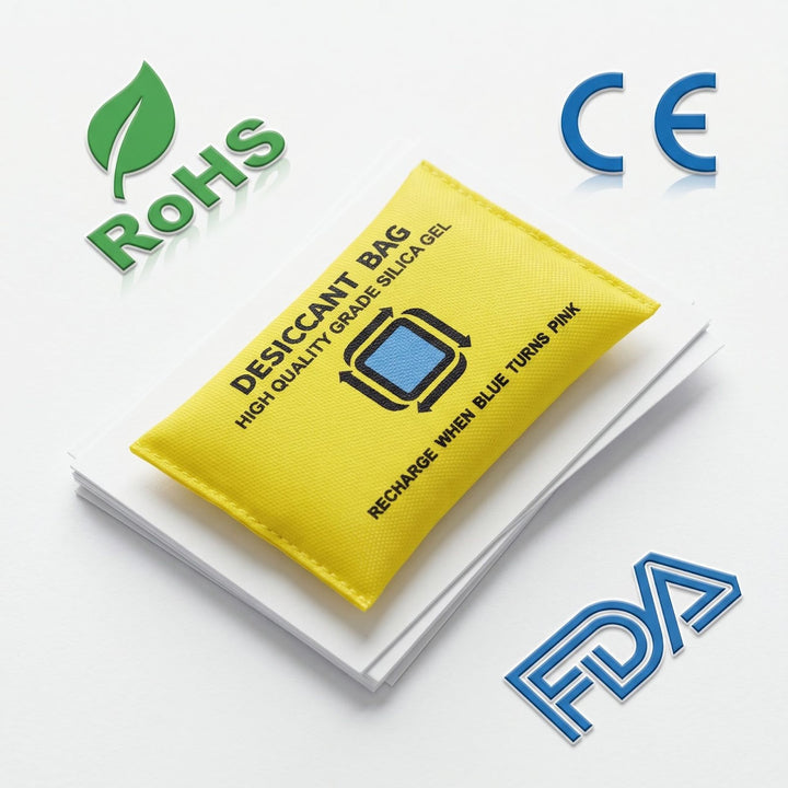 Silica gel desiccant for moisture control