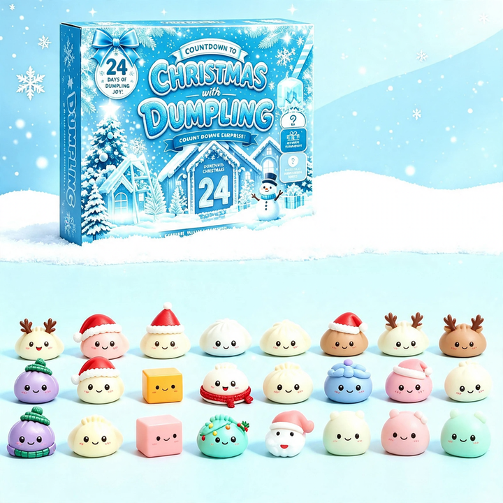 Christmas Advent Calendar with 24 Anti-Stress Toys