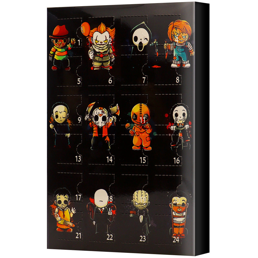 Halloween Advent Calendar with 24 Surprise Figures